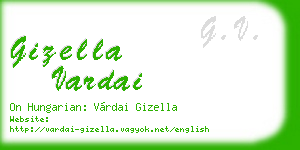 gizella vardai business card